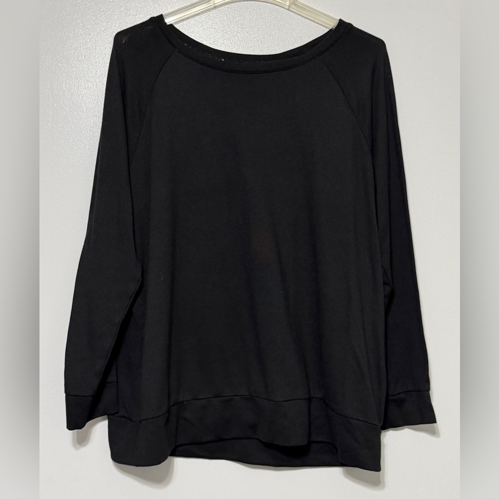 108:  Christopher & Banks Black Sweatshirt - XL